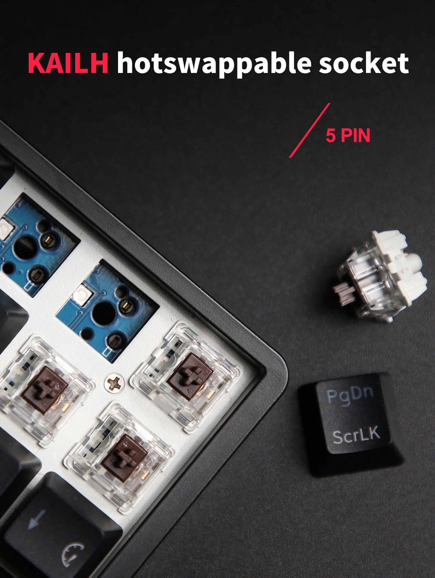 Royal Kludge RK61 Plus Tri Mode - Mechanisch RGB Gaming Toetsenbord met 61 Keys - 60% Lay-out