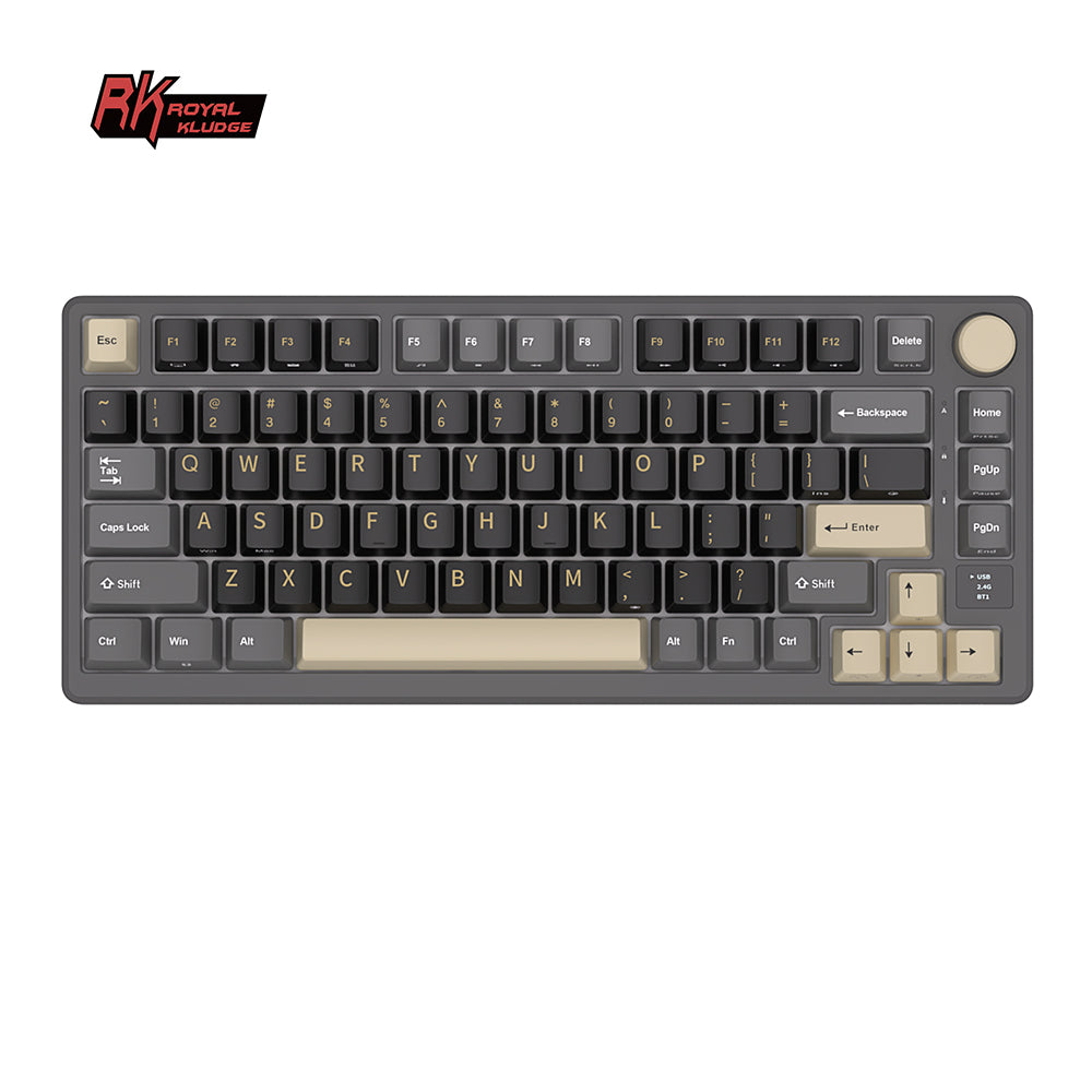 Royal Kludge RKM75 Tri Mode - Mechanisch Gaming Toetsenbord - Foam Touch - Inclusief Stofkap