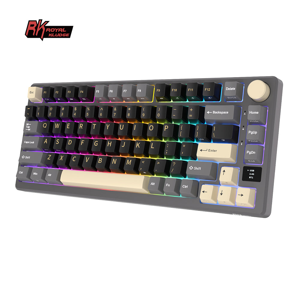 Royal Kludge RKM75 Tri Mode - Mechanisch Gaming Toetsenbord - Foam Touch - Inclusief Stofkap