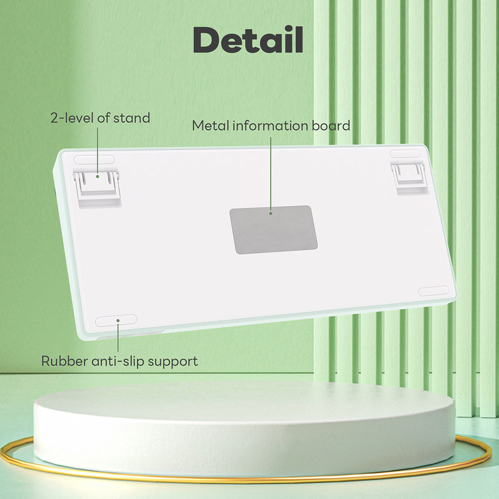 Royal Kludge RKR75 - Mechanisch RGB Gaming Toetsenbord - Foam Touch- Inclusief Stofkap
