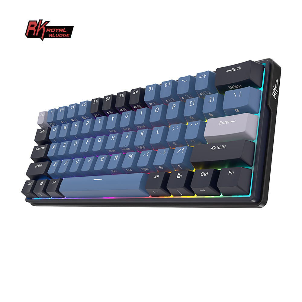 Royal Kludge RK61 Plus Tri Mode - Mechanisch RGB Gaming Toetsenbord met 61 Keys - 60% Lay-out
