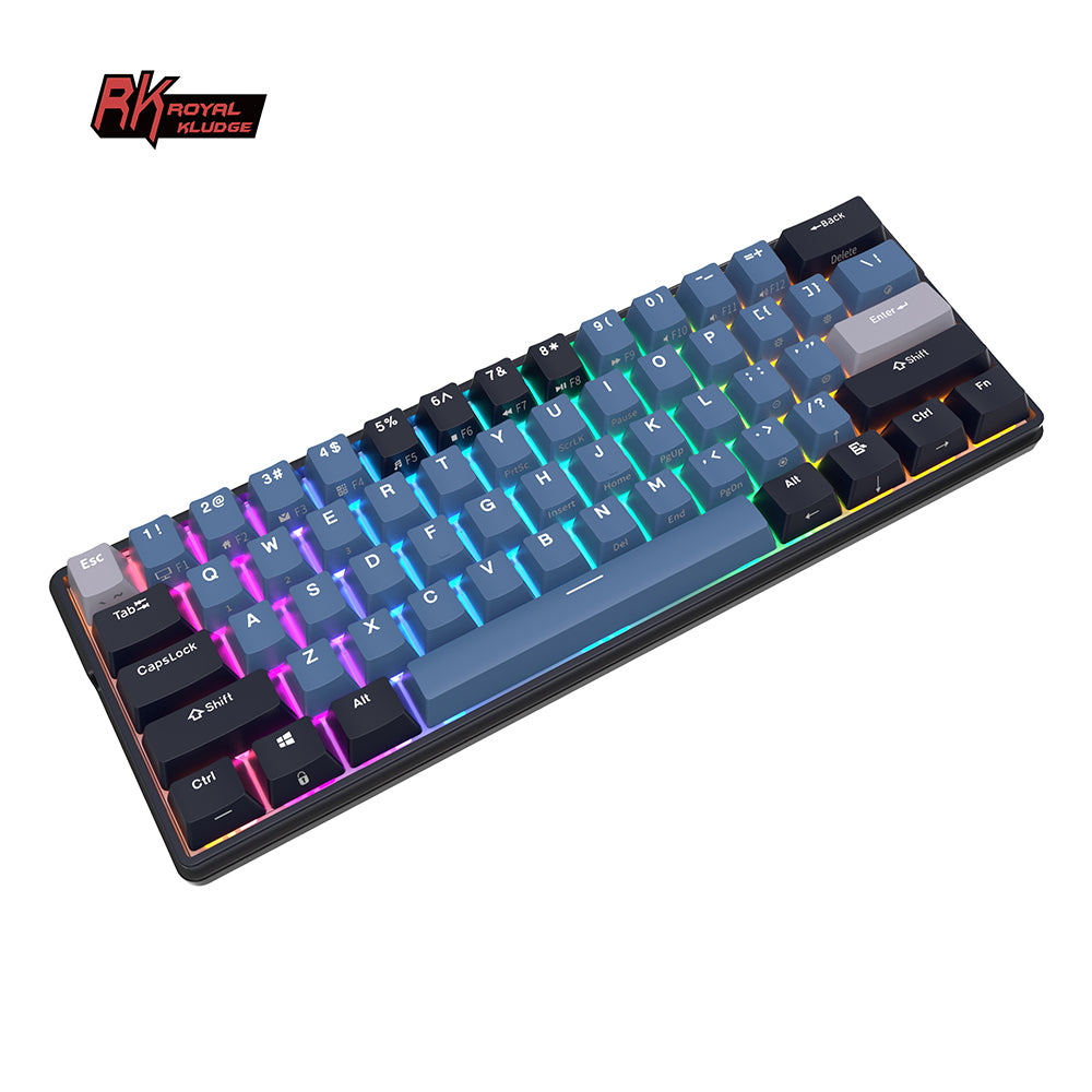 Royal Kludge RK61 Plus Tri Mode - Mechanisch RGB Gaming Toetsenbord met 61 Keys - 60% Lay-out