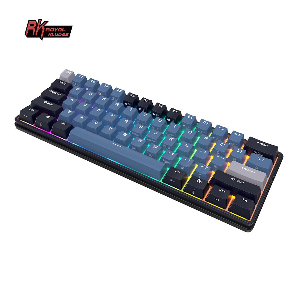 Royal Kludge RK61 Plus Tri Mode - Mechanisch RGB Gaming Toetsenbord met 61 Keys - 60% Lay-out