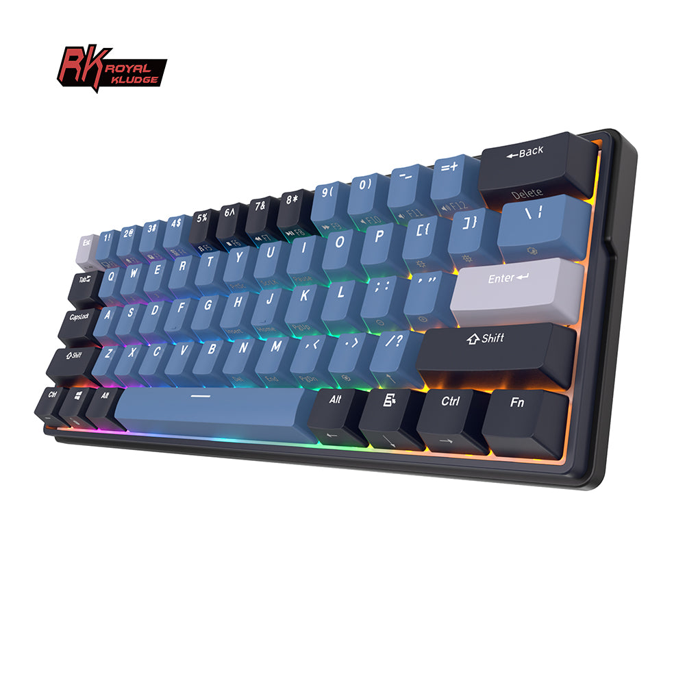 Royal Kludge RK61 Plus Tri Mode - Mechanisch RGB Gaming Toetsenbord met 61 Keys - 60% Lay-out