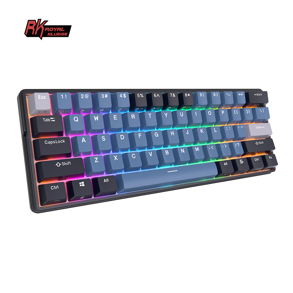 Royal Kludge RK61 Plus Tri Mode - Mechanisch RGB Gaming Toetsenbord met 61 Keys - 60% Lay-out
