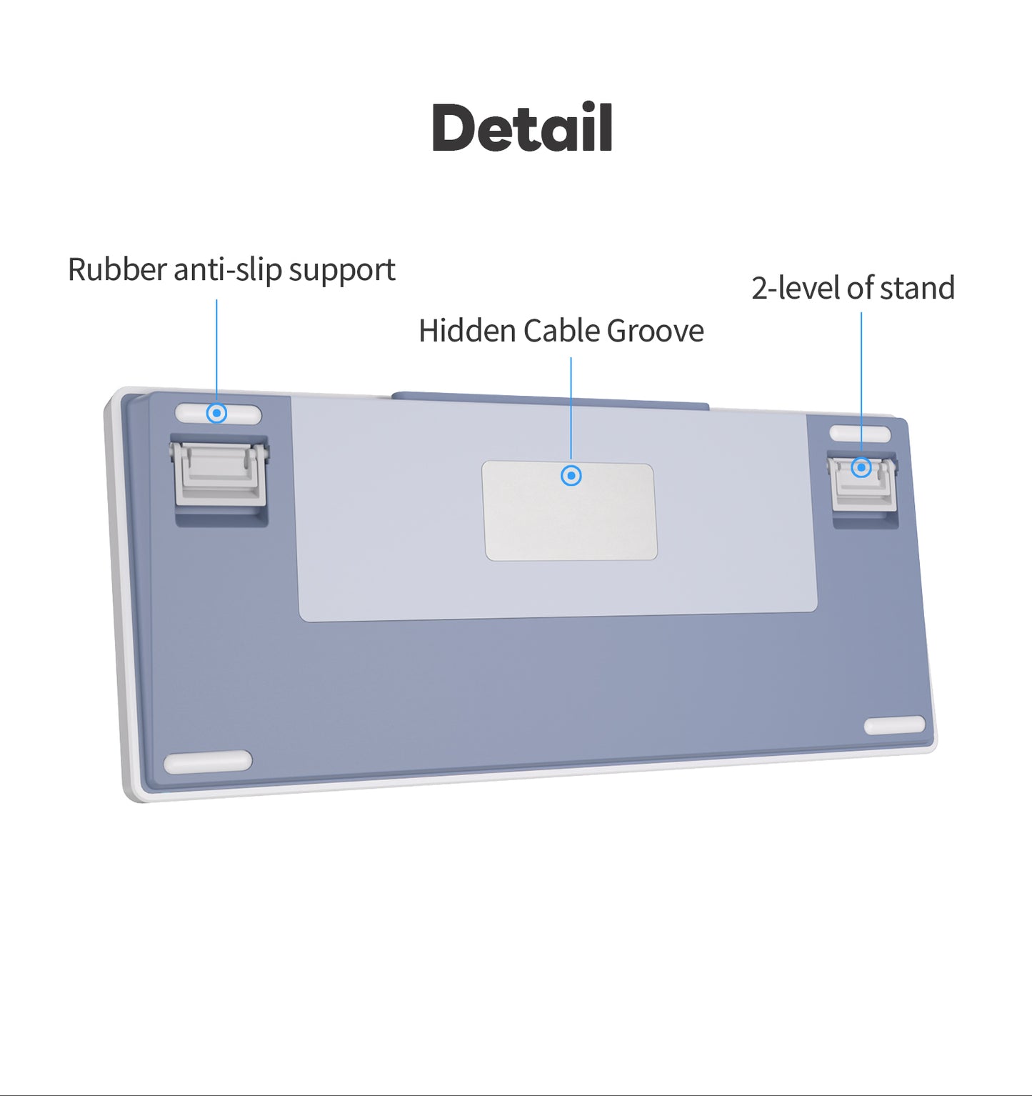 Royal Kludge RKM75 Tri Mode - Mechanisch Gaming Toetsenbord - Foam Touch - Inclusief Stofkap