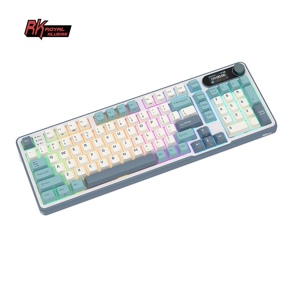 Royal Kludge RKS98 - Mechanisch Gaming Toetsenbord - Met Display - Inclusief Stofkap