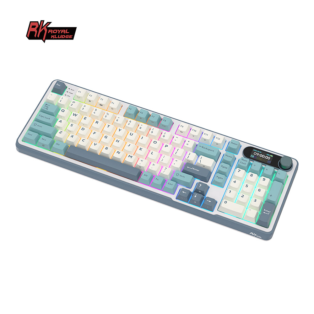 Royal Kludge RKS98 - Mechanisch Gaming Toetsenbord - Met Display - Inclusief Stofkap