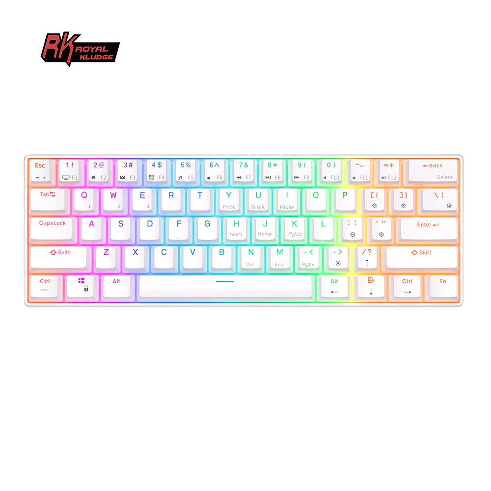 Royal Kludge RK61 Tri Mode - Mechanisch RGB Gaming Toetsenbord met 61 Keys - 60% Lay-out