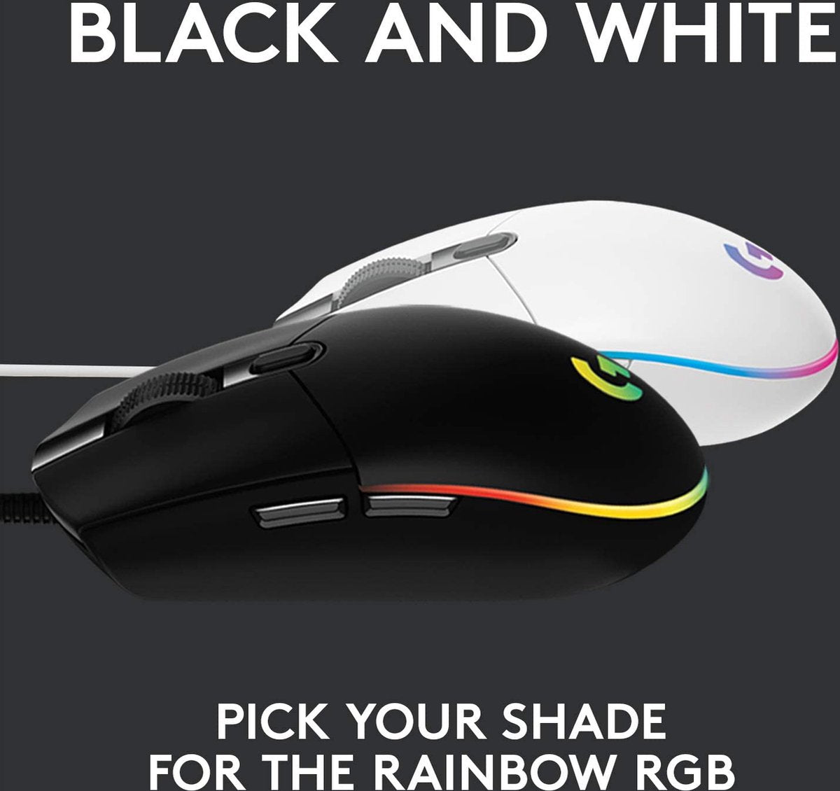 Logitech G102 LIGHTSYNC muis -  8000 DPI - Instelbare RGB - 6 buttons lay-out