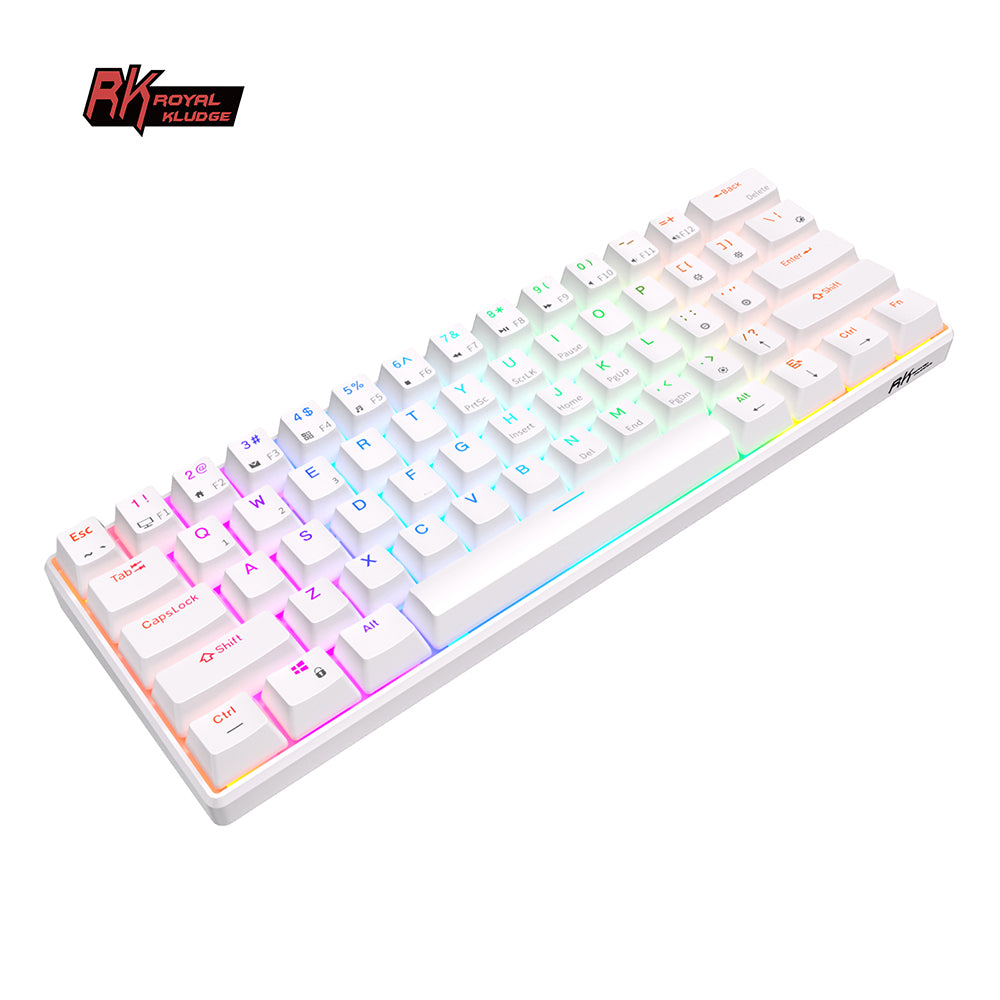 Royal Kludge RK61 Tri Mode - Mechanisch RGB Gaming Toetsenbord met 61 Keys - 60% Lay-out