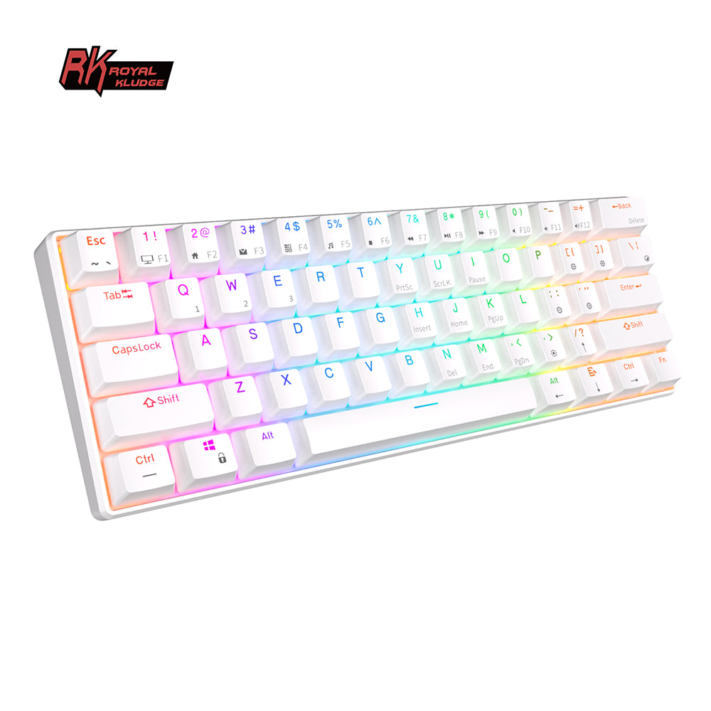 Royal Kludge RK61 Tri Mode - Mechanisch RGB Gaming Toetsenbord met 61 Keys - 60% Lay-out