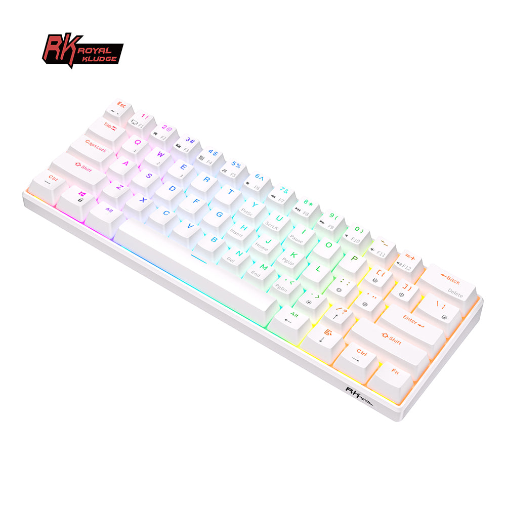 Royal Kludge RK61 Tri Mode - Mechanisch RGB Gaming Toetsenbord met 61 Keys - 60% Lay-out
