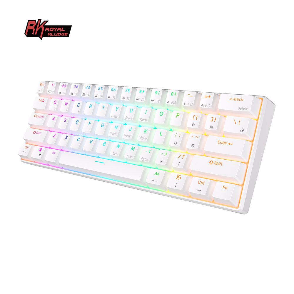 Royal Kludge RK61 Tri Mode - Mechanisch RGB Gaming Toetsenbord met 61 Keys - 60% Lay-out