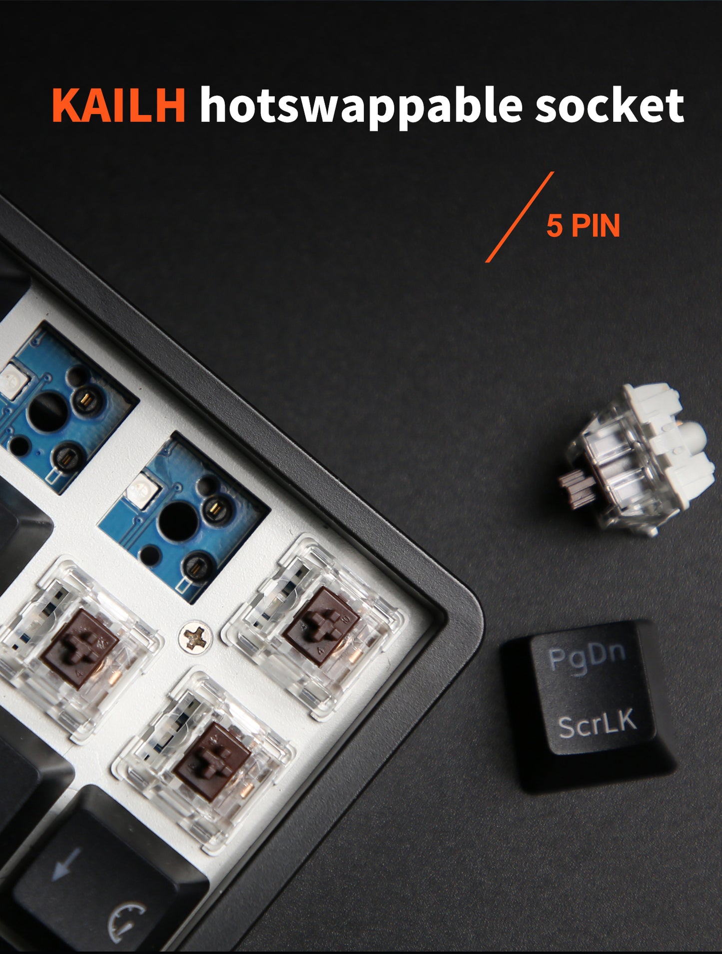 Royal Kludge RK61 Tri Mode - Mechanisch RGB Gaming Toetsenbord met 61 Keys - 60% Lay-out