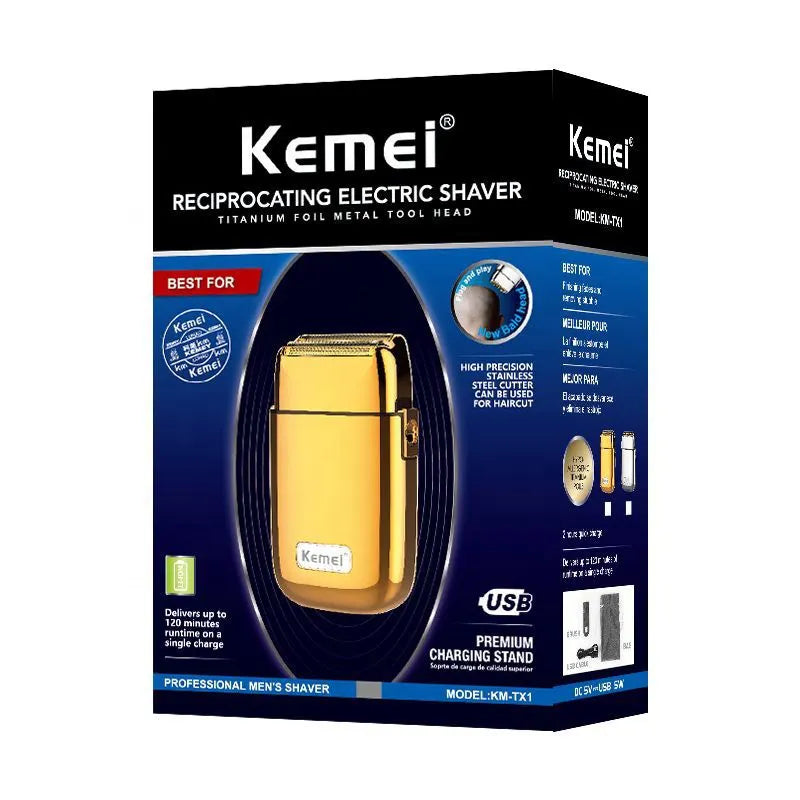 Kemei TX1 - Gold Shaver Edition