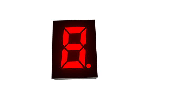 7 segments LED display CC