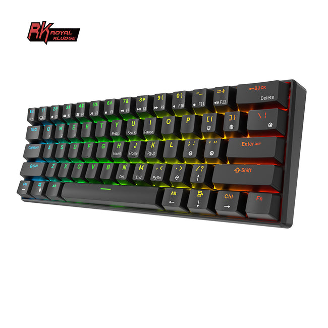 Royal Kludge RK61 Tri Mode - Mechanisch RGB Gaming Toetsenbord met 61 Keys - 60% Lay-out