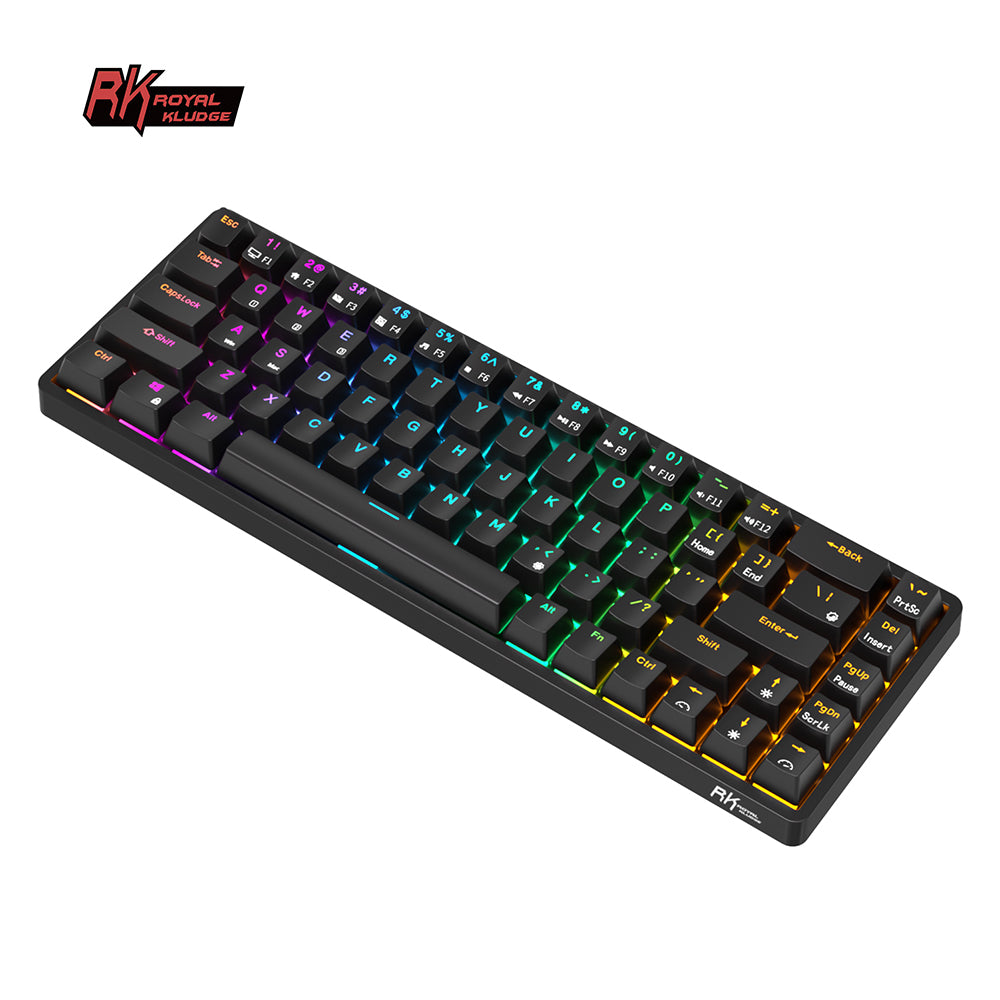 Royal Kludge RKG68 - Draadloos Mechanisch Toetsenbord - RGB - 65% Lay-out - 2,4GHz