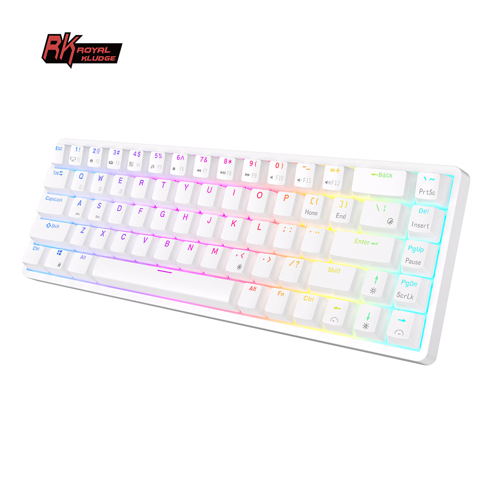 Royal Kludge RKG68 - Draadloos Mechanisch Toetsenbord - RGB - 65% Lay-out - 2,4GHz