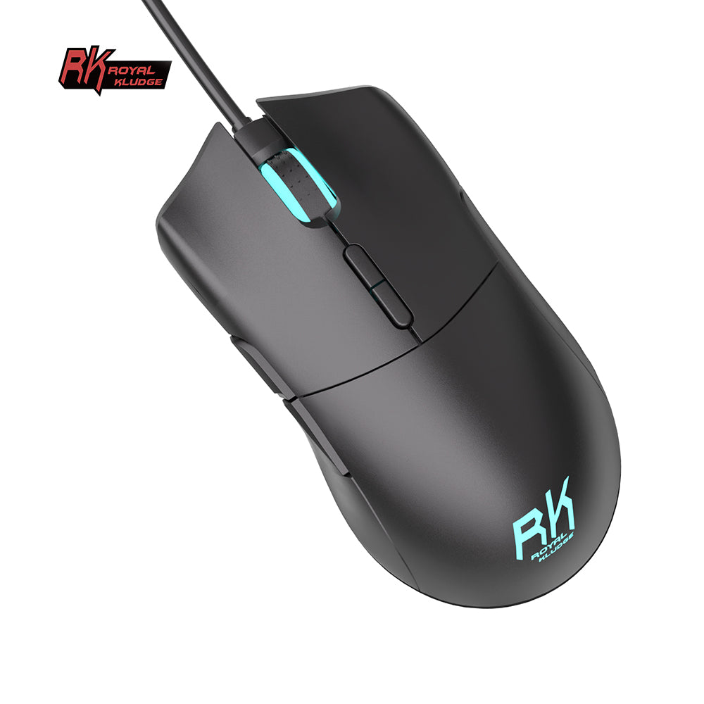Royal Kludge RK168 Gaming Muis - Bedrade RGB Muis - 6200 DPI - Programmeerbare Knoppen - Optisch