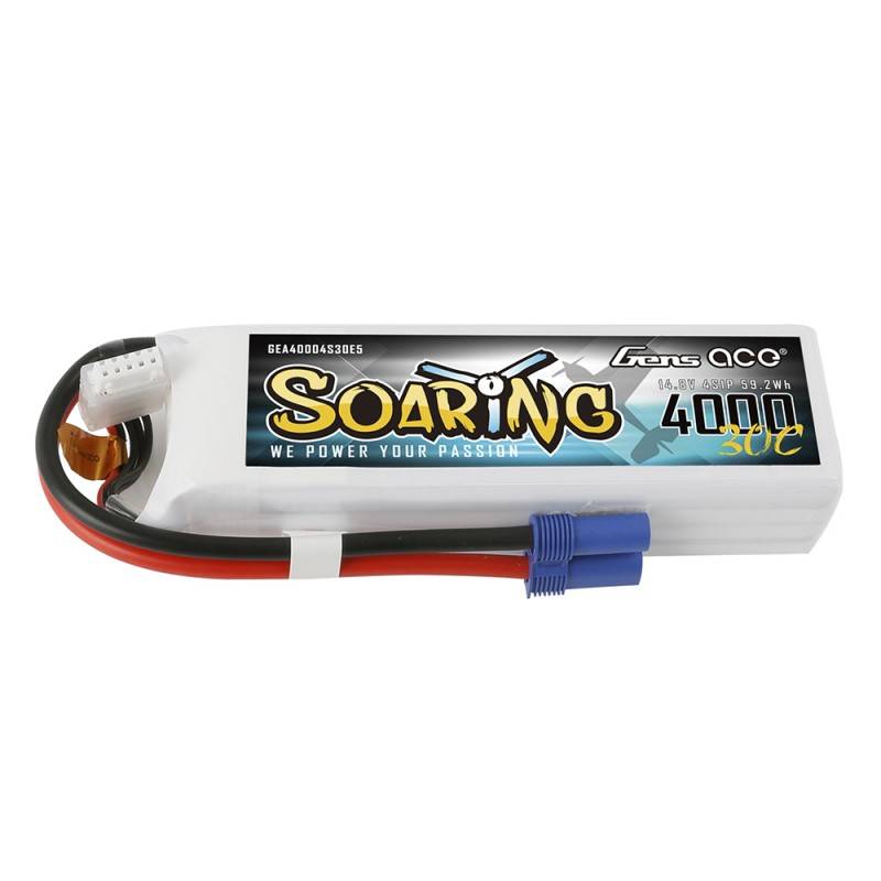 Gens Ace Soaring LiPo 30C 14,8V 4000mAh EC5