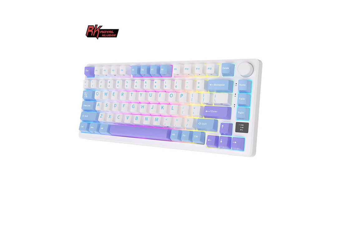 Royal Kludge RKM75 Tri Mode - Mechanisch Gaming Toetsenbord - Foam Touch - Inclusief Stofkap