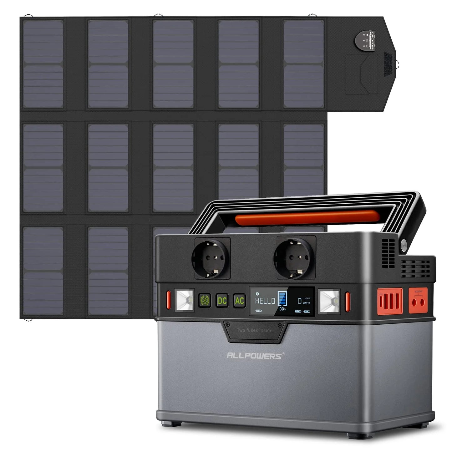 Allpowers® S300 Solar Power Station - 78.000mAh -  220VAC - Inclusief 100W Zonnepanelen