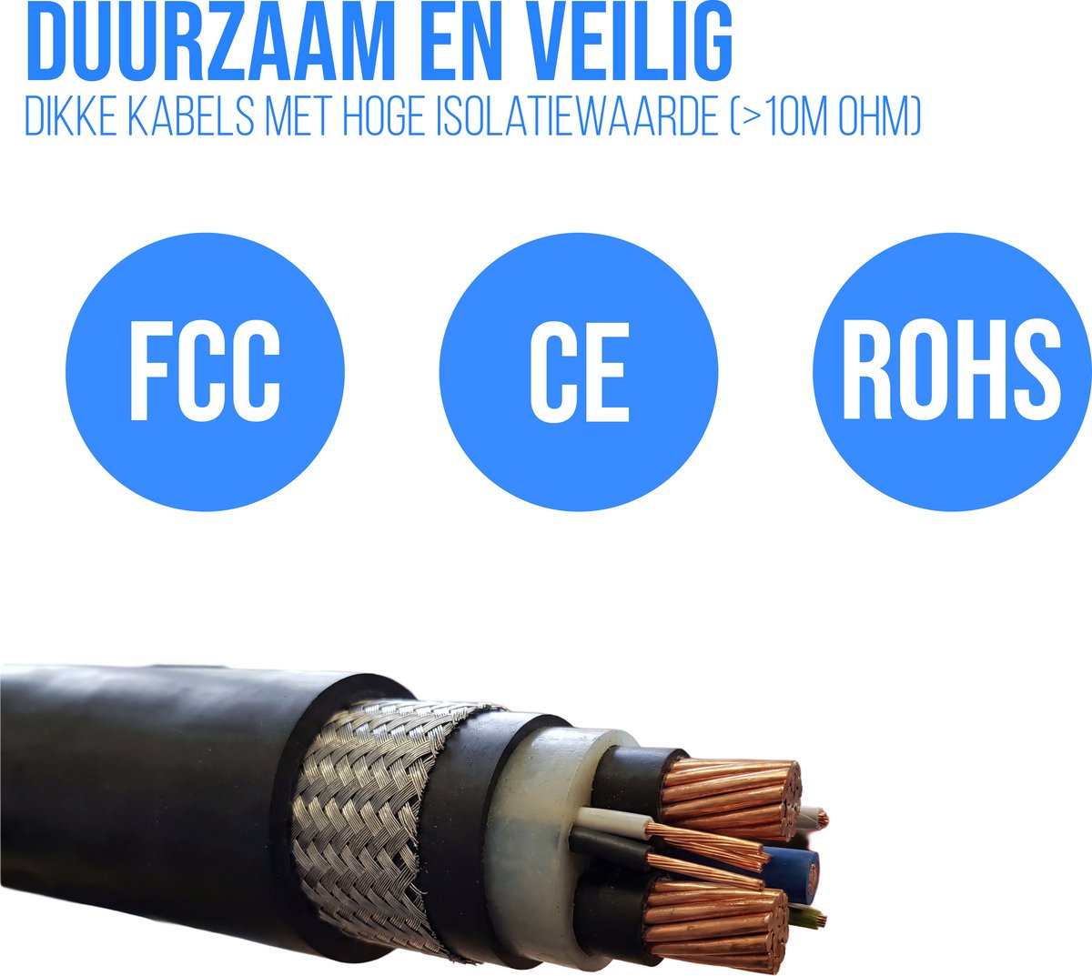 Zenergy Mobiele Thuislader Type 2 - Elektrische Auto - Laadkabel - 3.7 kW - Waterdicht