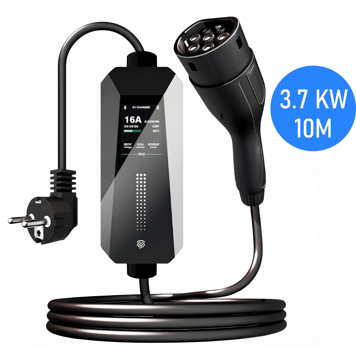 Zenergy Mobiele Thuislader Type 2 - Elektrische Auto - Laadkabel - 3.7 kW - Waterdicht