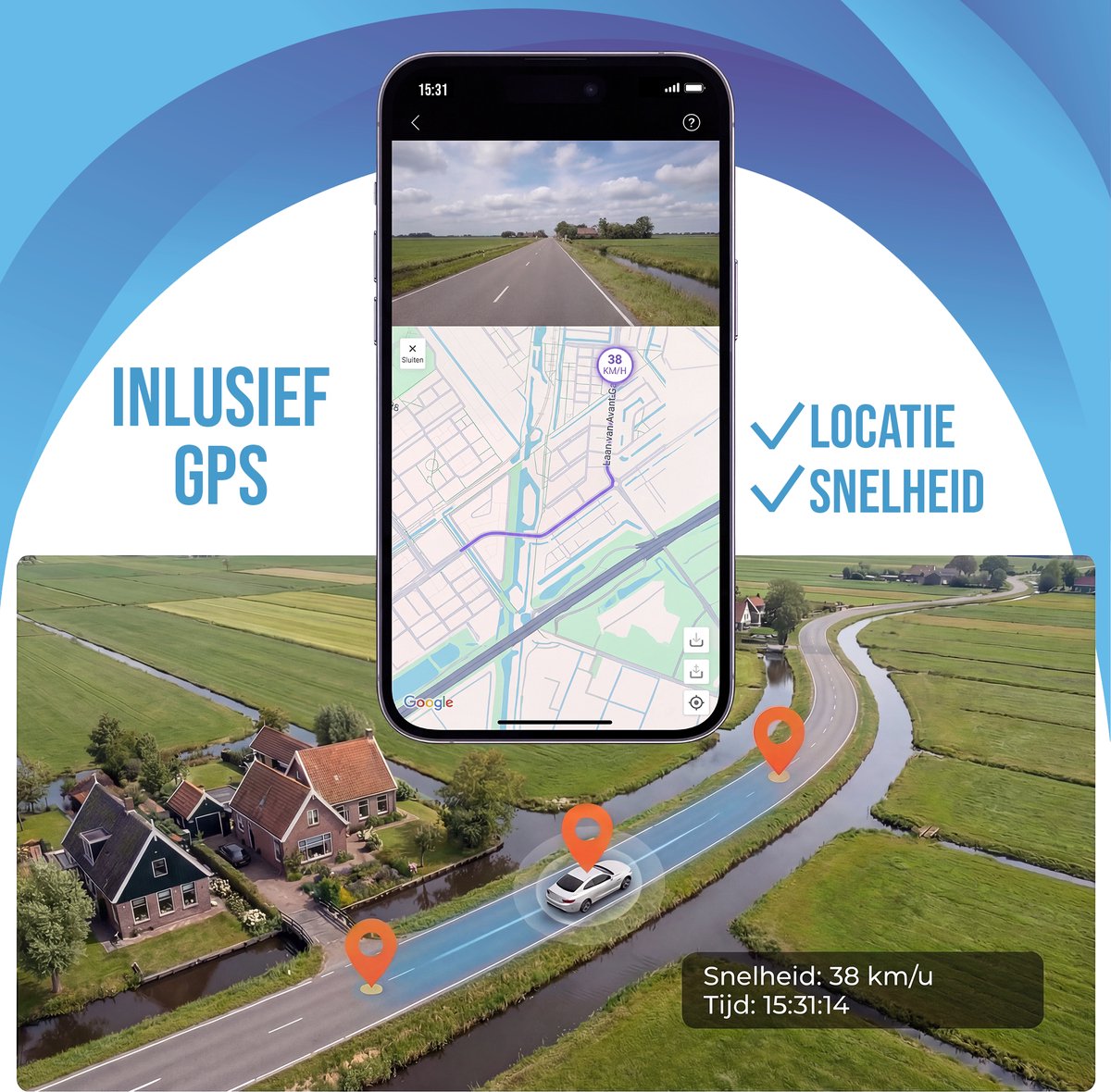 Senzo Dashcam - 4K Ultra HD - Voor & Achter