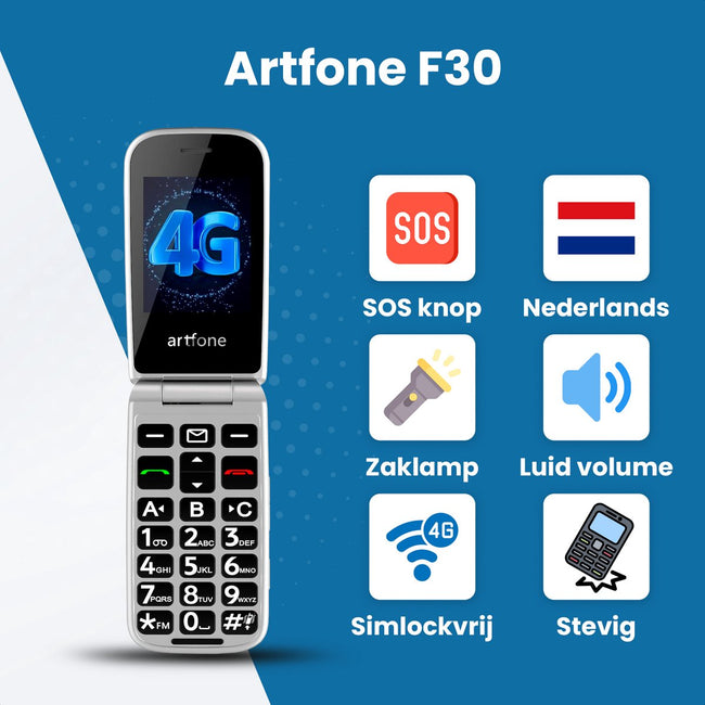 Artfone F30 - Senioren Telefoon - 4G