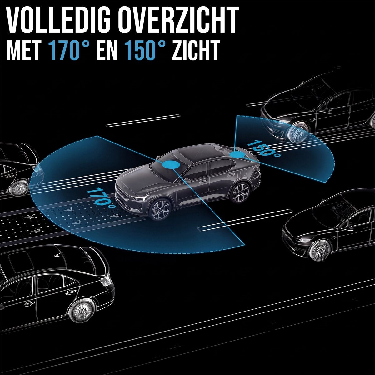 Senzo Dashcam - 4K Ultra HD - Voor & Achter