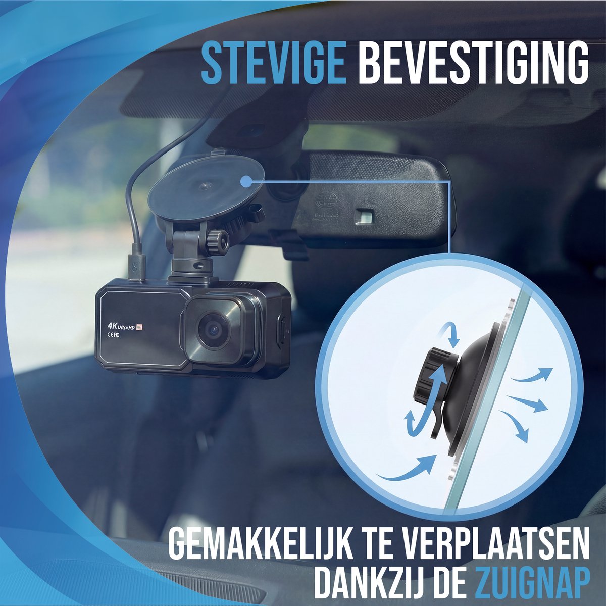 Senzo Dashcam - 4K Ultra HD - Voor & Achter