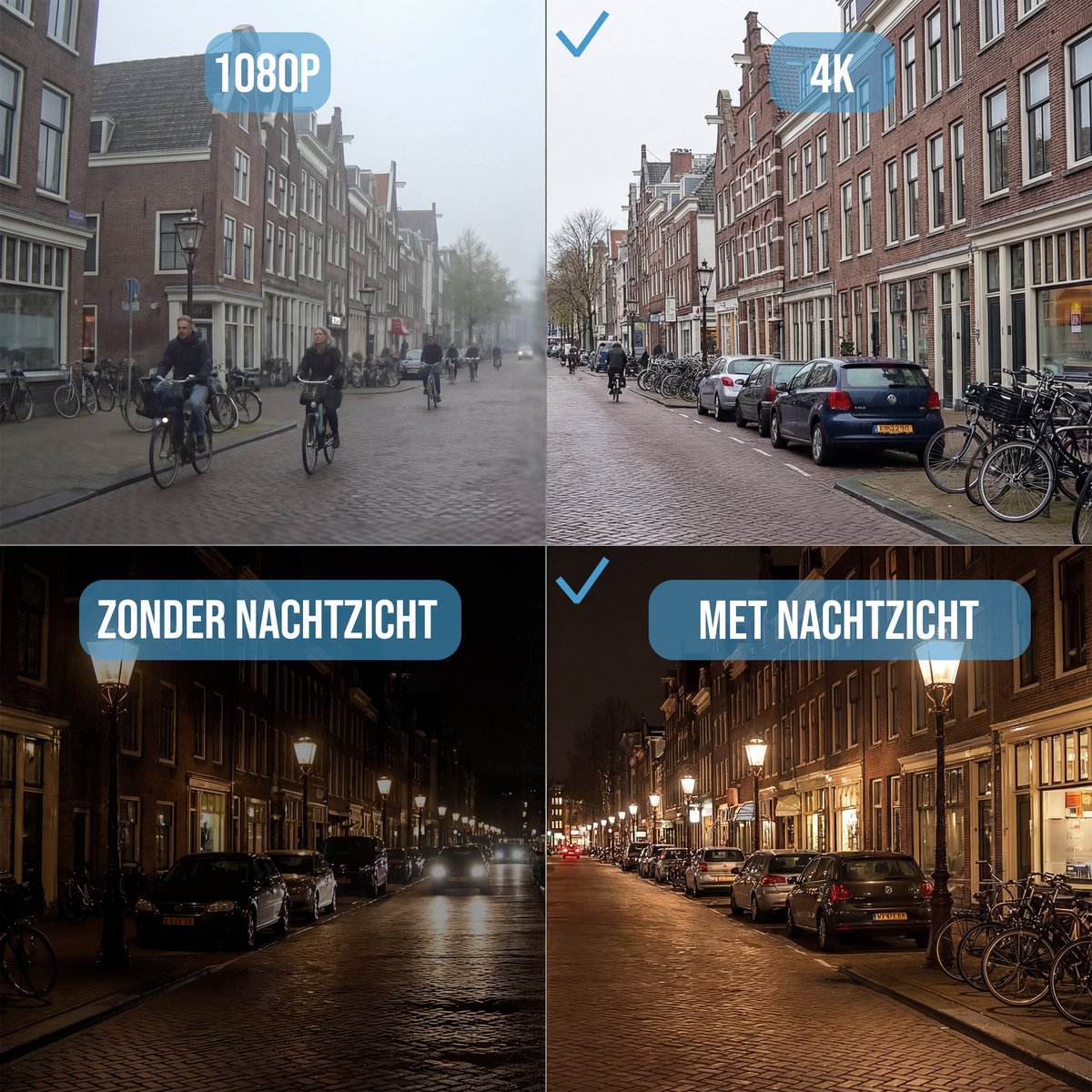 Senzo Dashcam - 4K Ultra HD - Voor & Achter