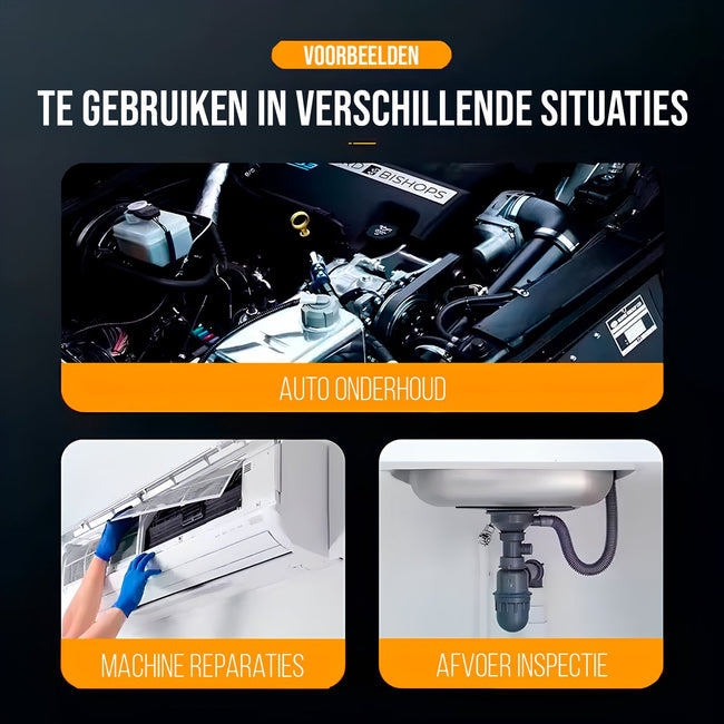 Current Endoscoop - Inspectie Camera - Rioolcamera - Inspectiecamera - 10M - Met Scherm - 1080p HD - IP67 - 4.3 Inch Scherm