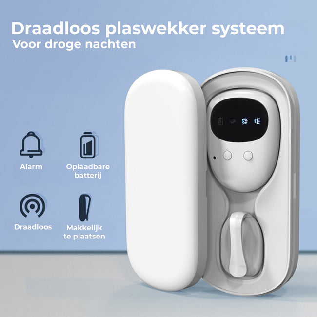 Senzo Plaswekker - Jongens & Meisjes - Tegen Bedplassen - Zindelijkheidstraining - Incontinentie - Draadloos - Met Ontvanger Voor Ouders