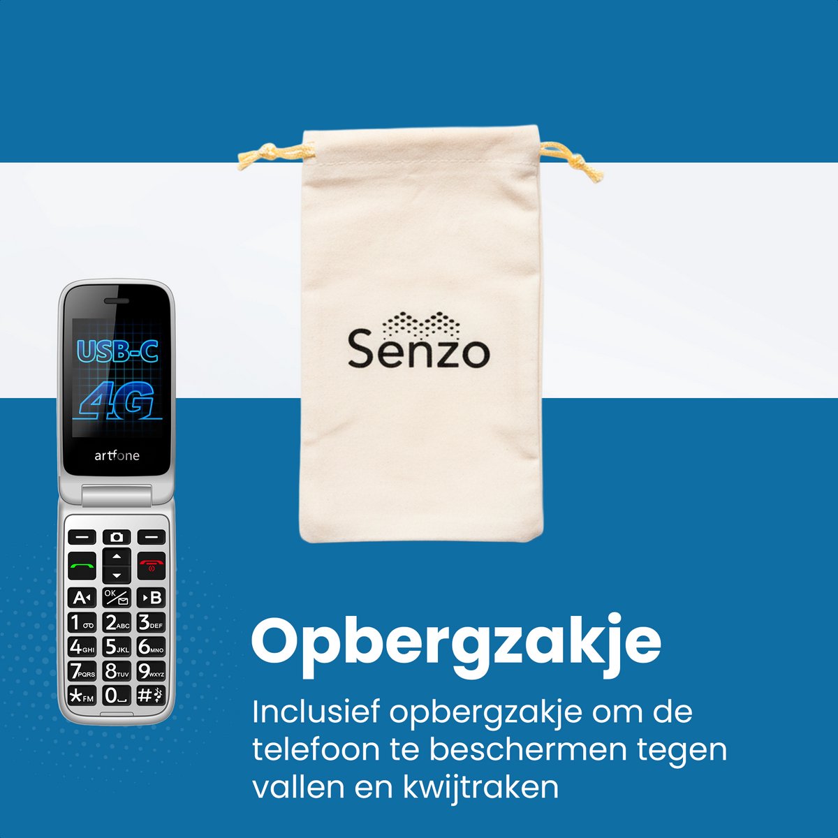 Artfone G6 - Senioren Telefoon - 4G