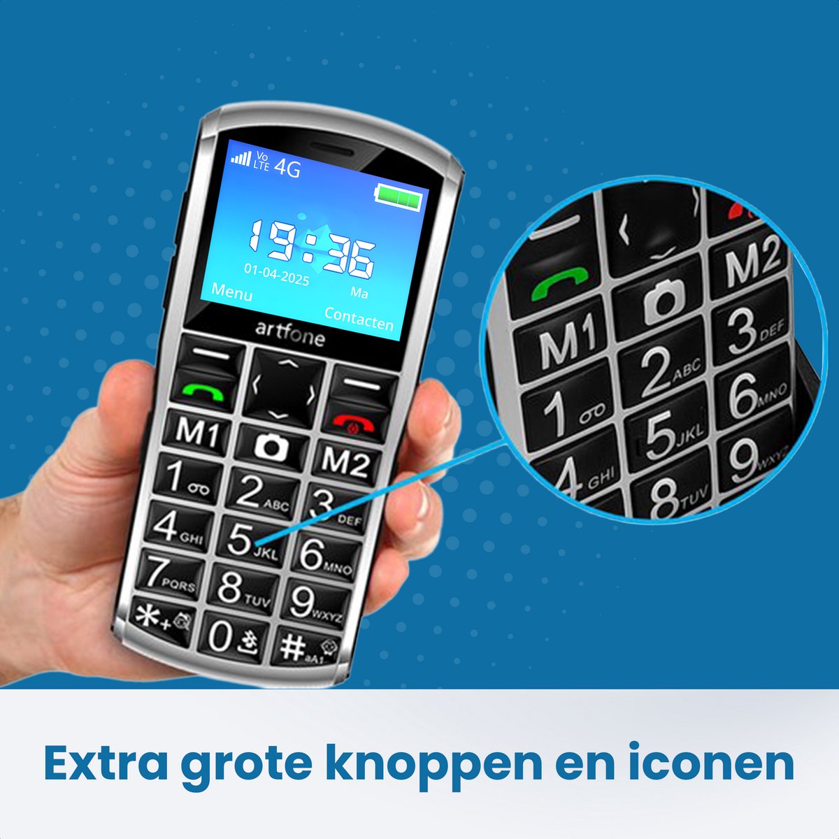 Artfone A400 - Senioren Telefoon - 4G - Senioren Mobiele Telefoon