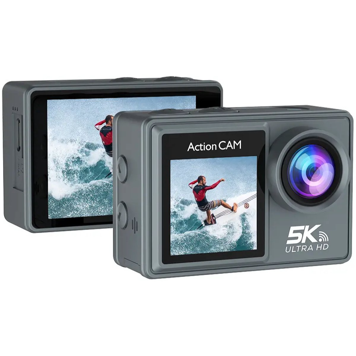 Senzo Action Camera 5K - 50MP - 60FPS - WiFi - Onderwatercamera - 30M - Beeldstabilisatie - Incl. 32GB SD