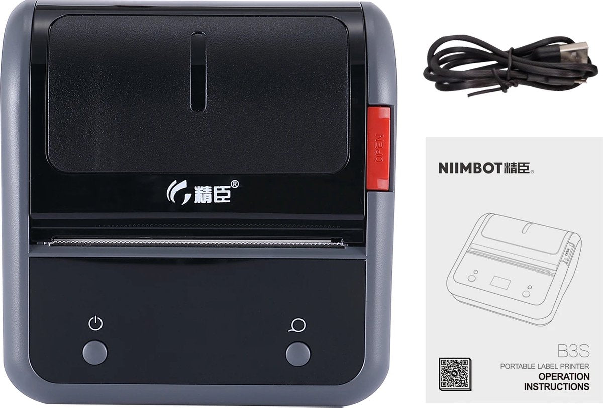 Niimbot B3S Labelprinter - Draadloze Labelmaker - 2200 mAh - Print Breedte 20-75mm