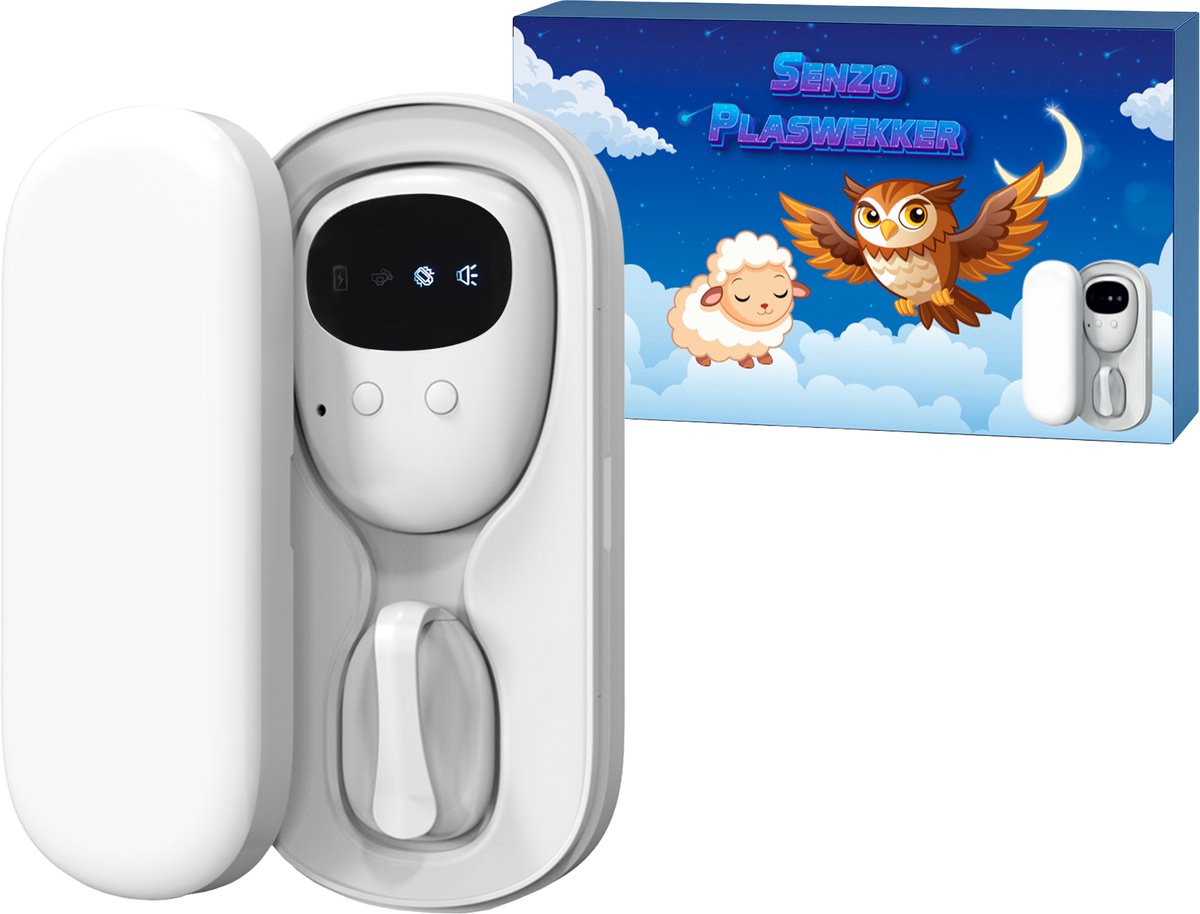 Senzo Plaswekker - Jongens & Meisjes - Tegen Bedplassen - Zindelijkheidstraining - Incontinentie - Draadloos - Met Ontvanger Voor Ouders
