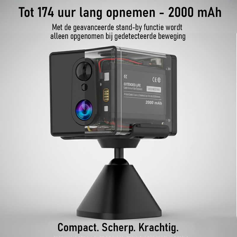 Senzo Spy Camera - Met WiFi - App - Verborgen Camera - Spycam - Beveiligingscamera - Mini Camera - Incl 64GB SD-Kaart