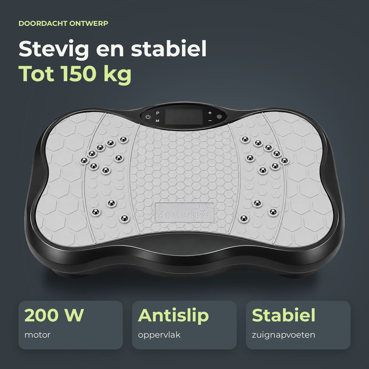 Zenergy Trilplaat - Fitness - Voor Benen Bloedsomloop - Incl. Weerstandsbanden - Bluetooth Speaker