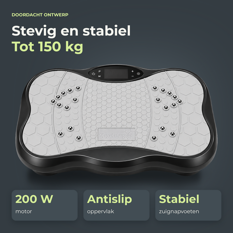 Zenergy Trilplaat - Fitness - Voor Benen Bloedsomloop - Incl. Weerstandsbanden - Bluetooth Speaker