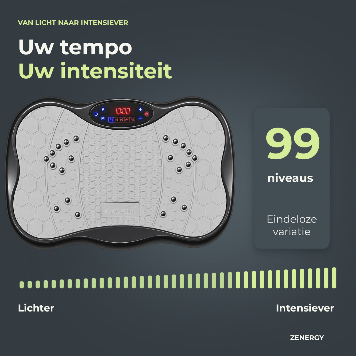 Zenergy Trilplaat - Fitness - Voor Benen Bloedsomloop - Incl. Weerstandsbanden - Bluetooth Speaker