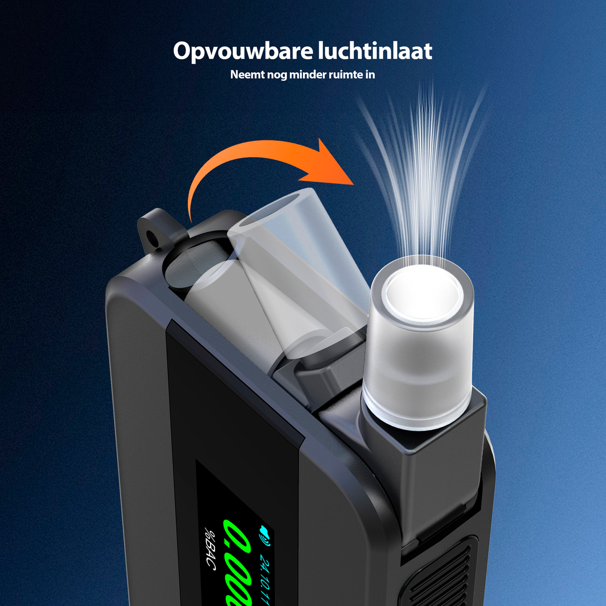 Senzo Digitale Alcoholtester - Elektrochemische Sensor - Alcoholtesters - Blaastest Alcohol - Alcoholmeter - Inc. 30 Ext