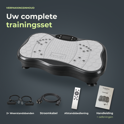 Zenergy Trilplaat - Fitness - Voor Benen Bloedsomloop - Incl. Weerstandsbanden - Bluetooth Speaker