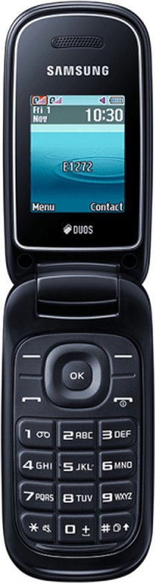 Samsung GT-E1272 - GSM - Klaptelefoon - Seniorentelefoon - Simlockvrij - Zwart