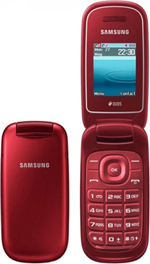 Samsung GT-E1272 - GSM - Klaptelefoon - Seniorentelefoon - Simlockvrij - Zwart